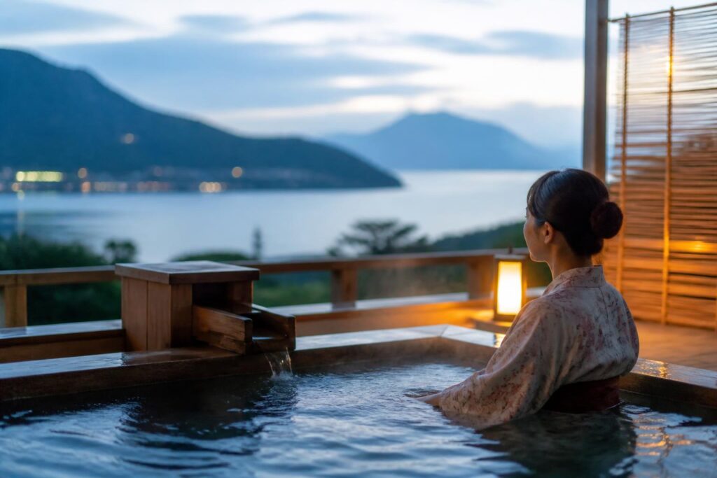 温泉の大浴場から眺める絶景を楽しむ方法は？
